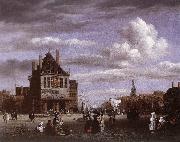 Jacob van Ruisdael The Dam Square in Amsterdam oil on canvas